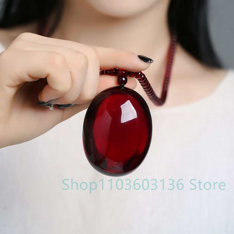 Men Accessories Ethnic - شمع العسل الطبيعي قلادة منحوتة يدويا