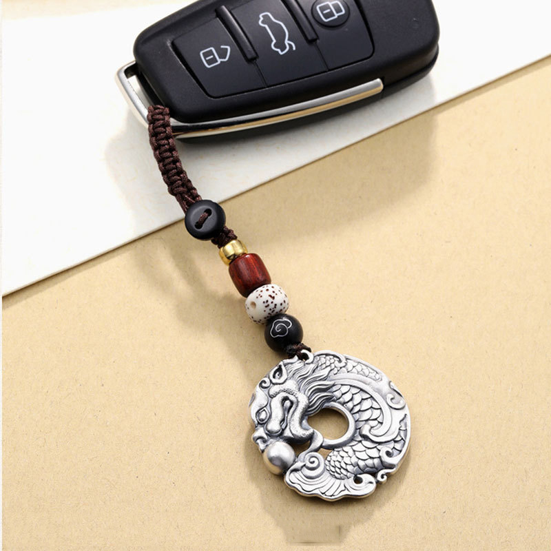 Men Accessories Ethnic - الرجعية العرقية نمط التنين الأسماك اللعب