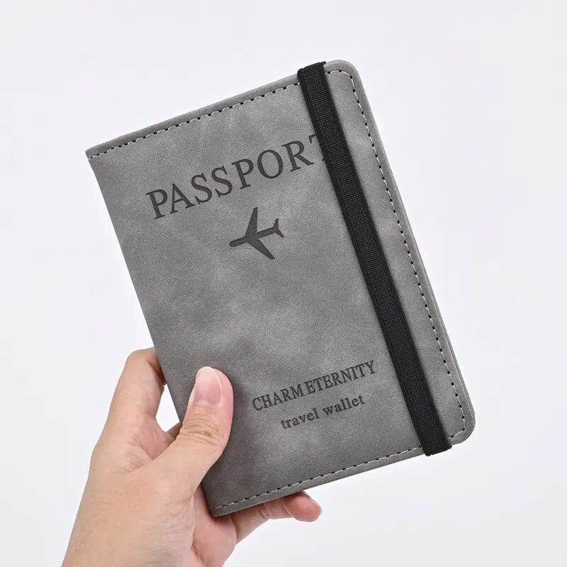 Passport Wallet Rfid - الرجال محفظة من جلد PU جواز