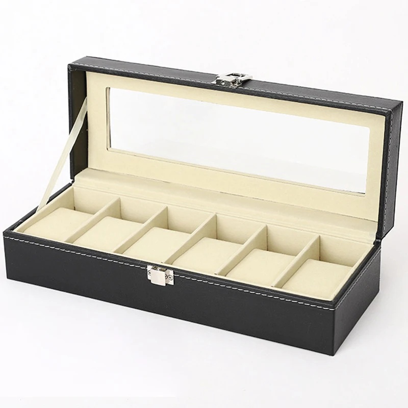 صندوق ساعات من الجلد الصناعي ب - مراجعة Men Accessories Organiser وسعره