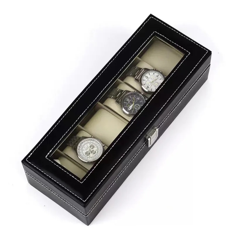 صندوق ساعات من الجلد الصناعي ب - مراجعة Men Accessories Organiser وسعره
