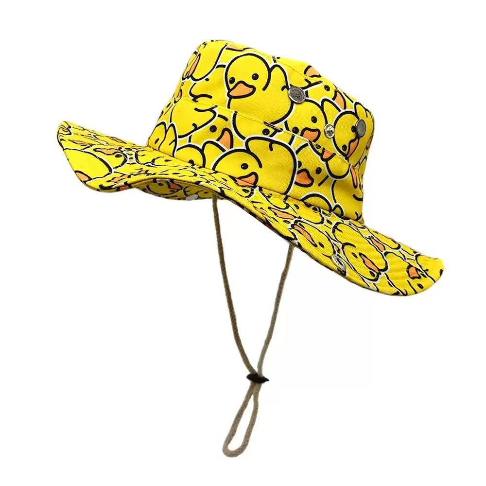 قبعة دلو كرتونية بتصميم بطة صف - مراجعة Men'S Yellow Accessories وسعره