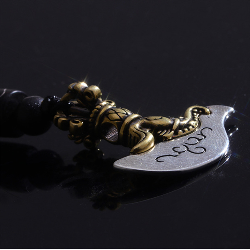 قلادة فاجرا على شكل فأس بأسلوب - مراجعة Men Accessories Ethnic وسعره