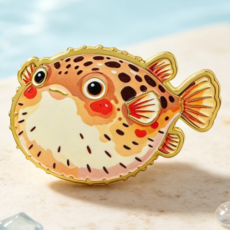 دبوس مينا بتصميم حيوانات المحي - مراجعة Lapel Pin Enamel وسعره