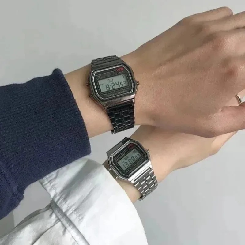 ساعات فاخرة F91W بحزام فولاذي، - مراجعة Men Accessories For Wrist وسعره