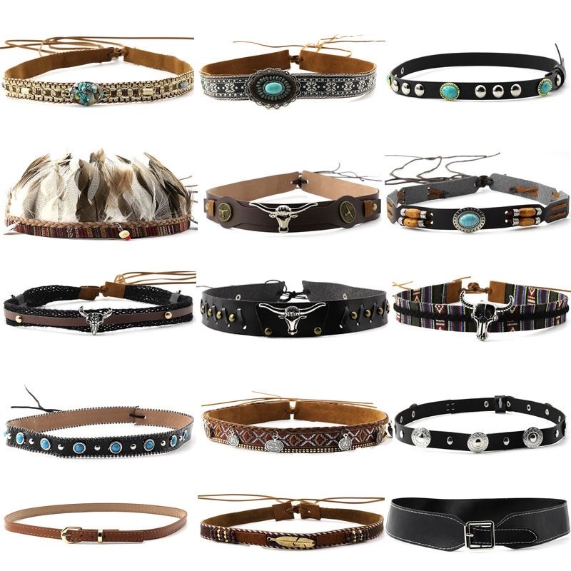 حزام بتصميم عرقي عتيق، عصابة ر - مراجعة Men Accessories Ethnic وسعره
