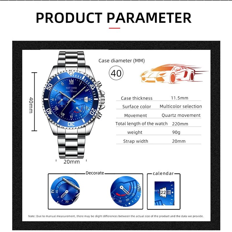 ساعات رجالي عصرية فاخرة فضية م - مراجعة Men Accessories For Wrist وسعره