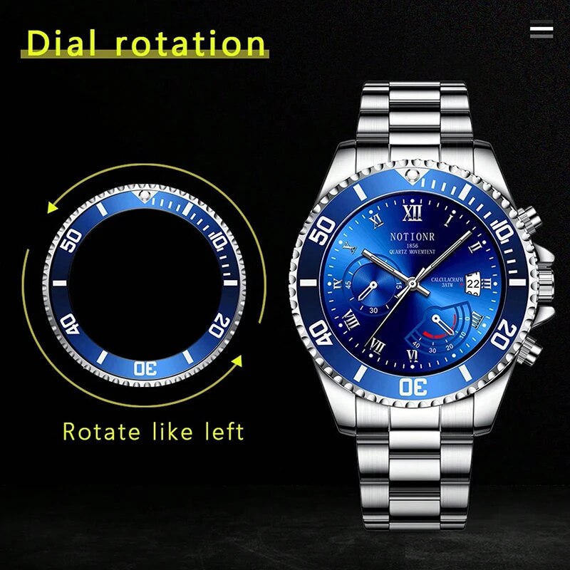 ساعات رجالي عصرية فاخرة فضية م - مراجعة Men Accessories For Wrist وسعره