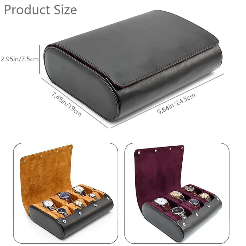 حافظة ساعات محمولة بـ 6 فتحات، - مراجعة Men Accessories Organiser وسعره