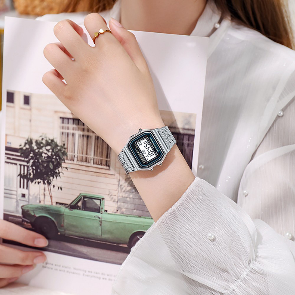ساعة رقمية أنيقة للنساء الذهب  - مراجعة Men Accessories For Wrist وسعره
