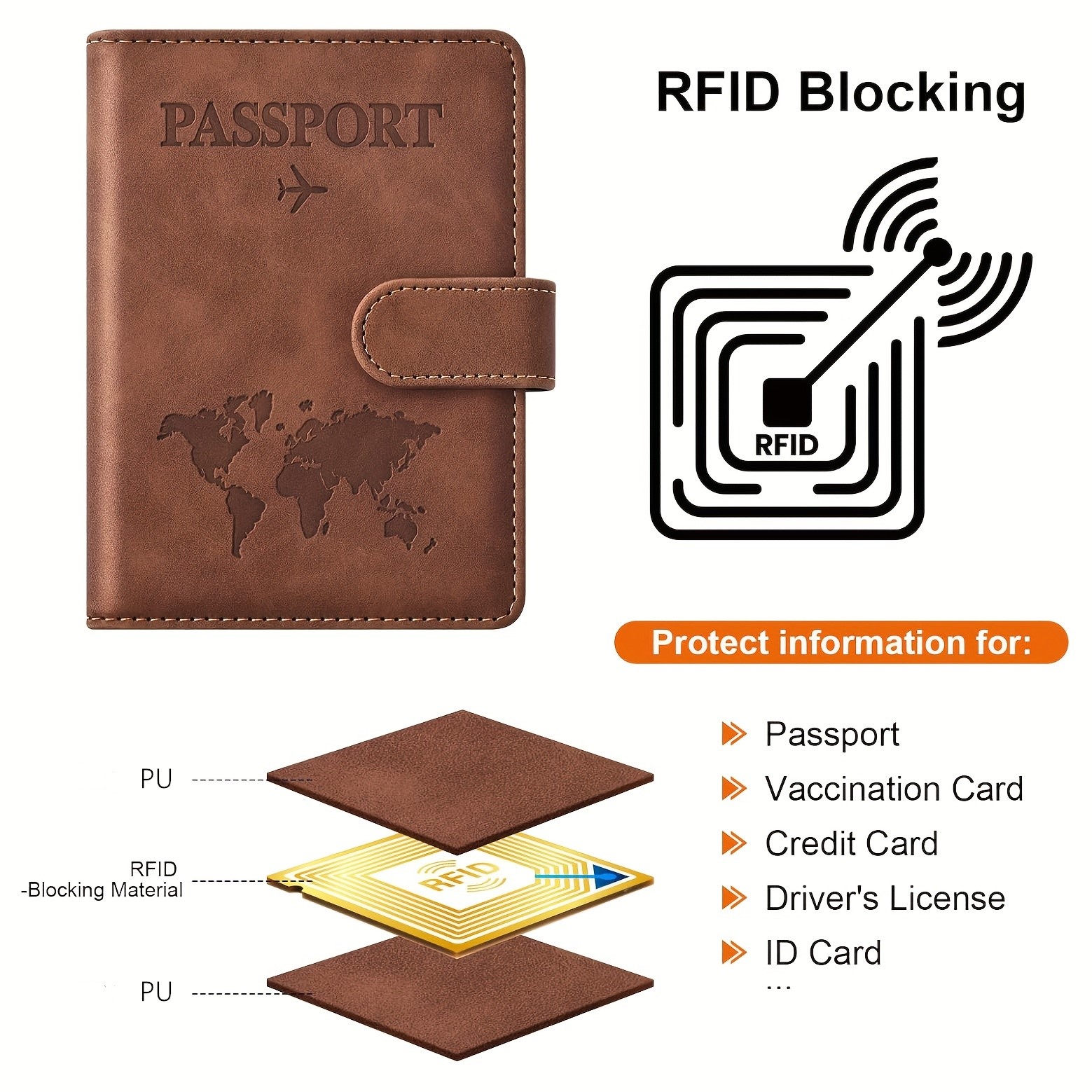حافظة جواز سفر، غلاف جواز سفر  - مراجعة Passport Wallet Rfid وسعره