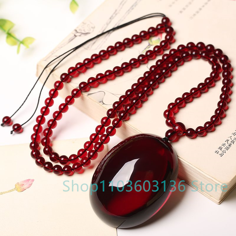 شمع العسل الطبيعي قلادة منحوتة - مراجعة Men Accessories Ethnic وسعره