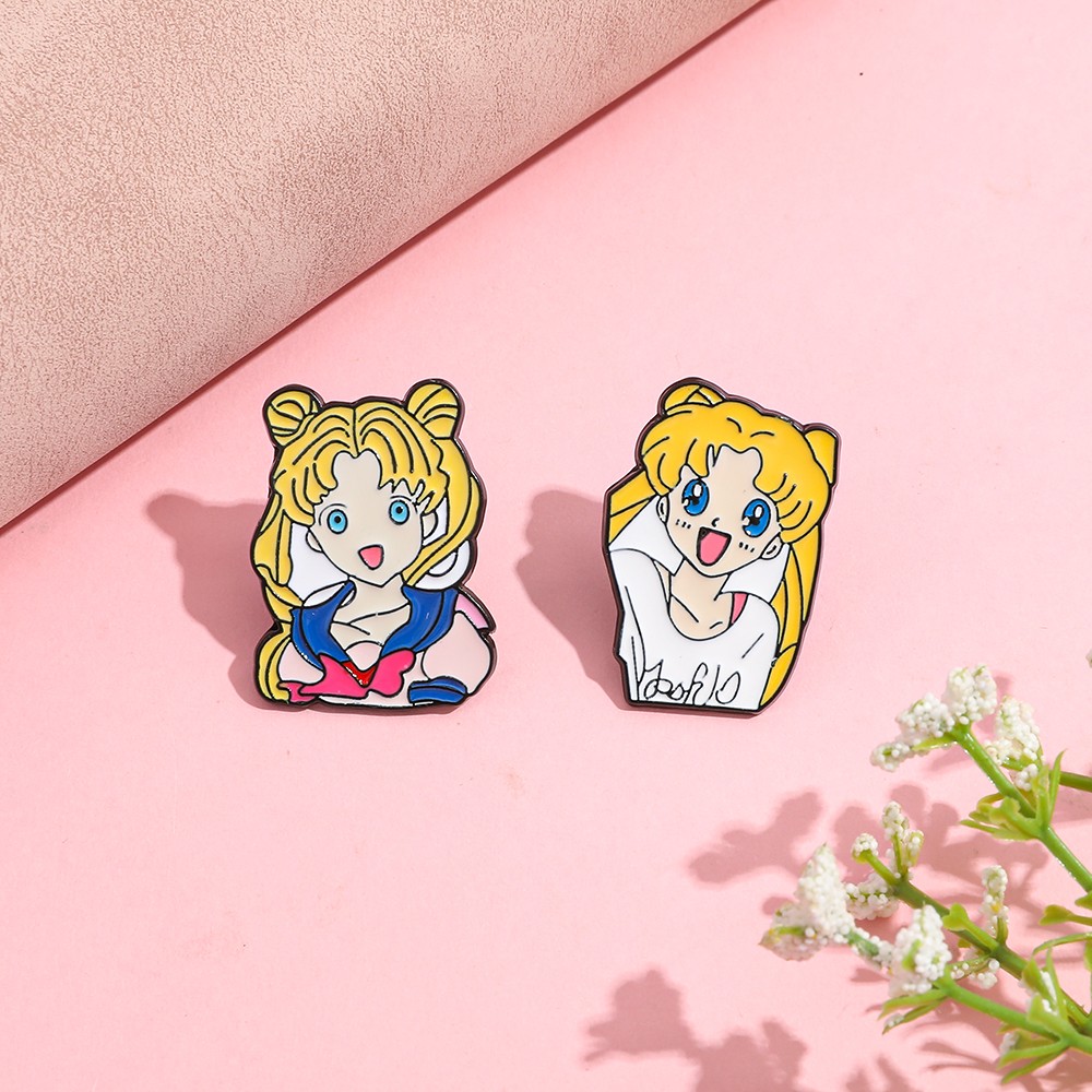 قطعتان من دبابيس الزينة المضحك - مراجعة Lapel Pin Enamel وسعره