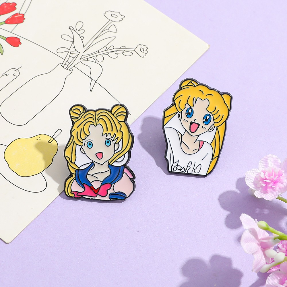قطعتان من دبابيس الزينة المضحك - مراجعة Lapel Pin Enamel وسعره