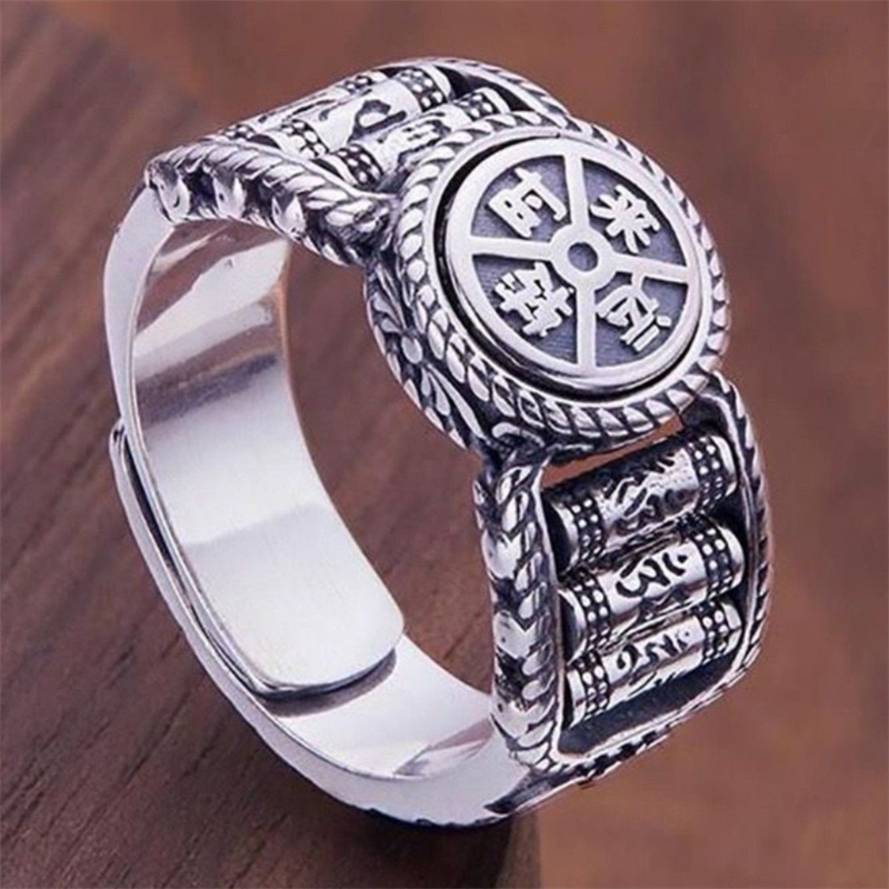 خاتم رجالي بتصميم عرقي مع سداس - مراجعة Men Accessories Ethnic وسعره