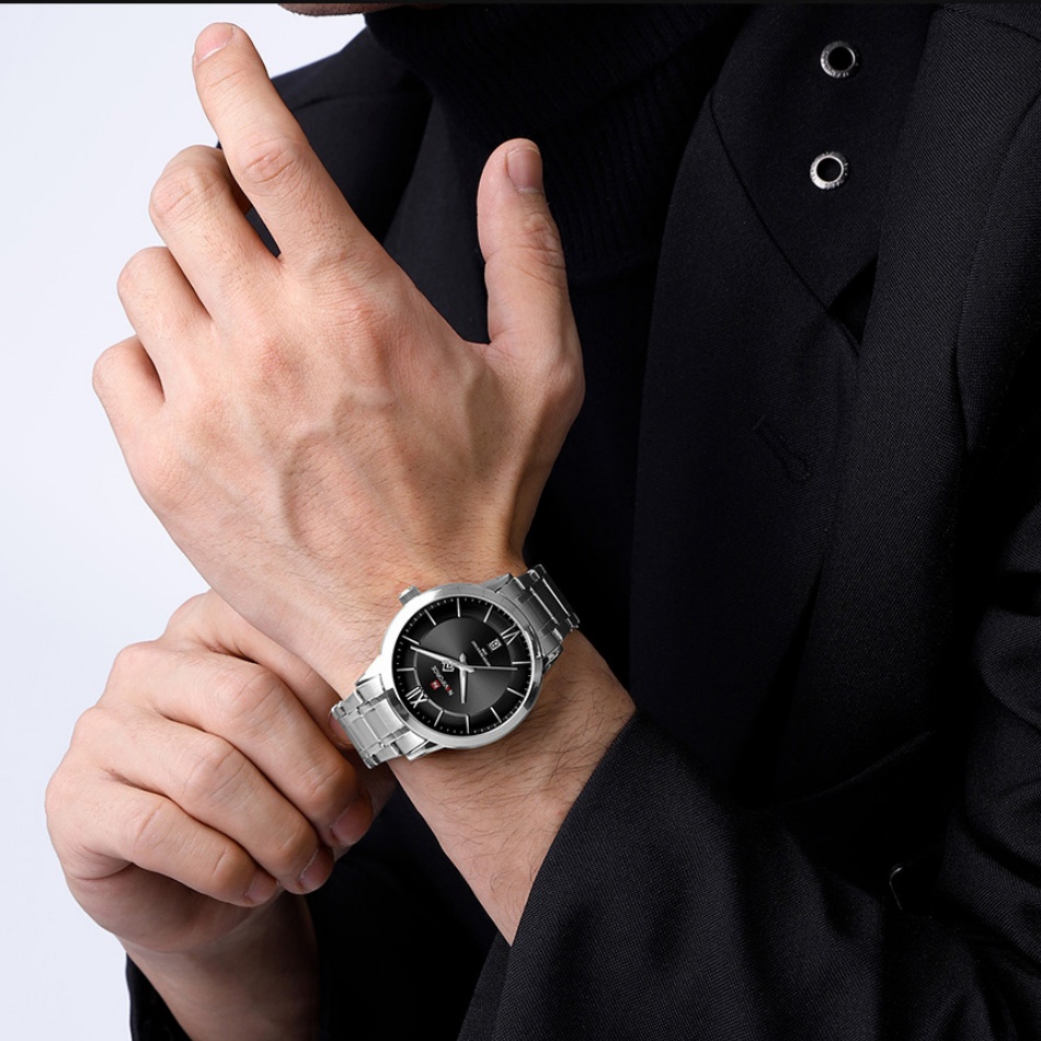 NAVIFORCE ساعات للرجال موضة تق - مراجعة Men Accessories For Wrist وسعره