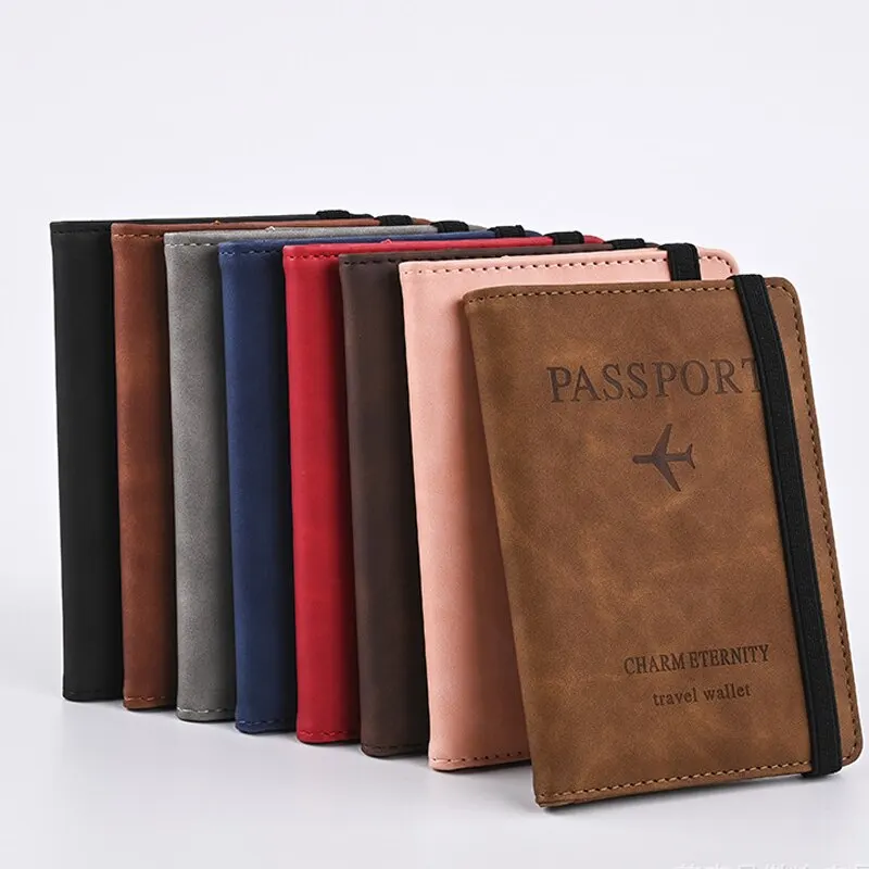 الرجال محفظة من جلد PU جواز سف - مراجعة Passport Wallet Rfid وسعره