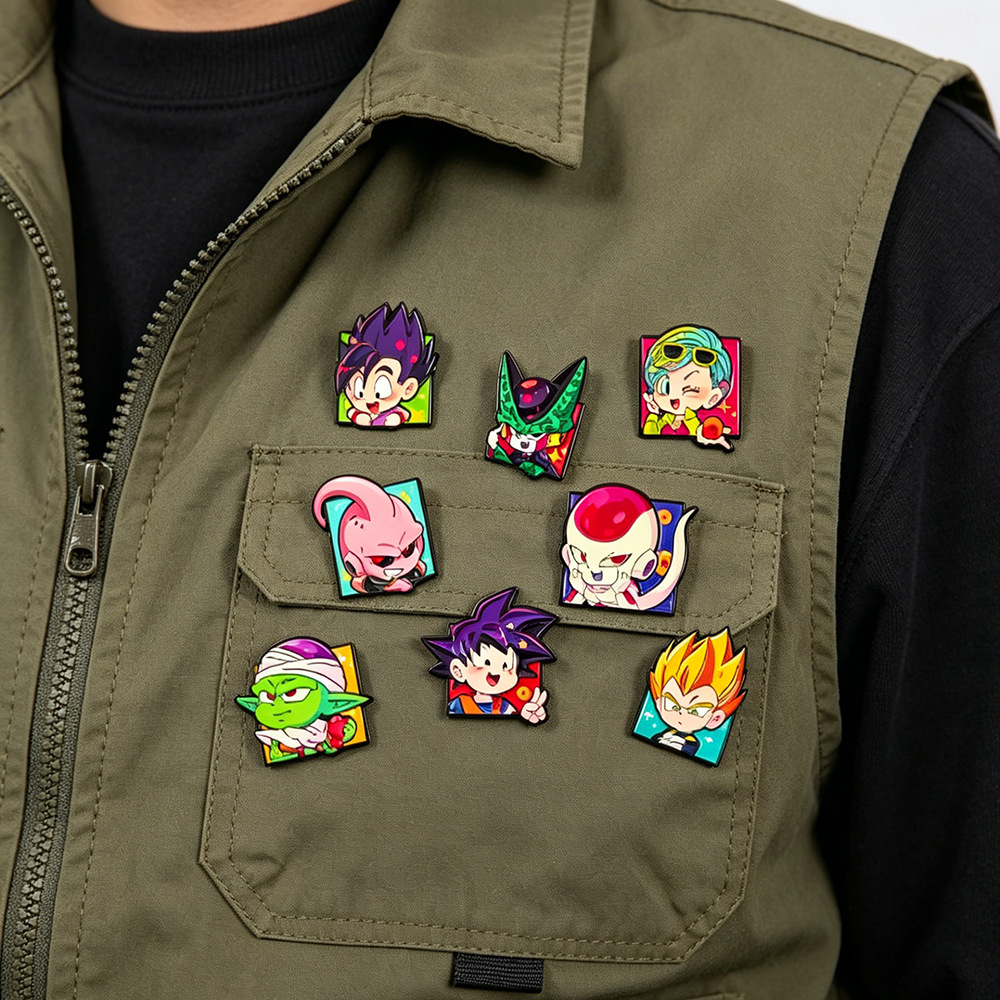 8 قطع دبابيس مينا لشخصيات تشيب - مراجعة Lapel Pin Enamel وسعره